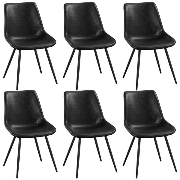 Yaheetech Dining Room Chairs Set of 6 Mid Century Dining Chairs - Image 2