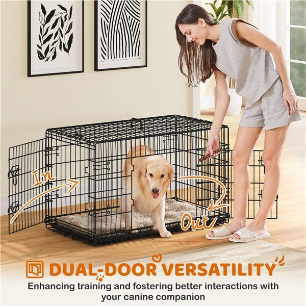 Yaheetech Double Door Dog Crate - Image 7