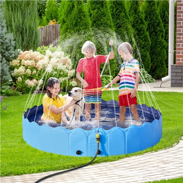Yaheetech Foldable Dog Bath Pool