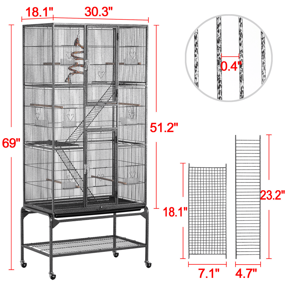 Yaheetech Large Bird Cage 69 Inch - Image 2