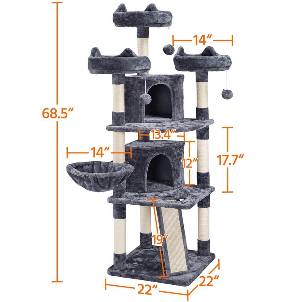 Yaheetech 68.5in Multi-Level Cat Tree - Image 3