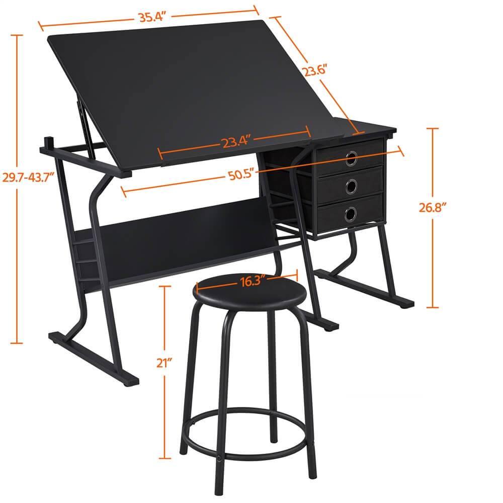 Yaheetech Drafting Table for Adults - Image 3