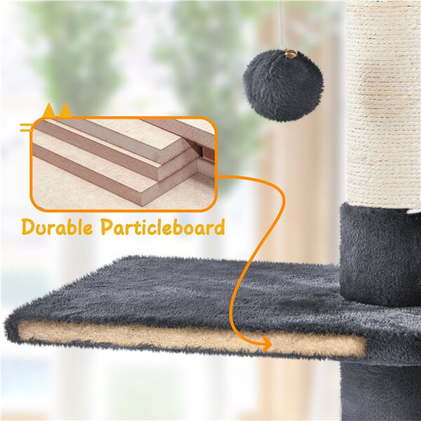 Yaheetech Floor to Ceiling Cat Tower for Large Cats - Image 14
