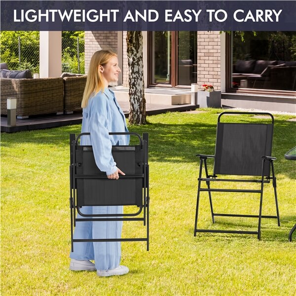 Yaheetech Outdoor Folding Patio Chairs Set of 4 - Image 10