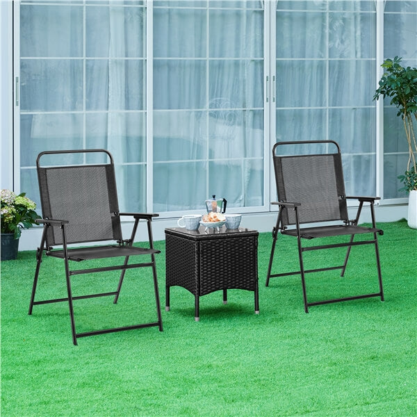 Yaheetech Outdoor Folding Patio Chairs Set of 4 - Image 15