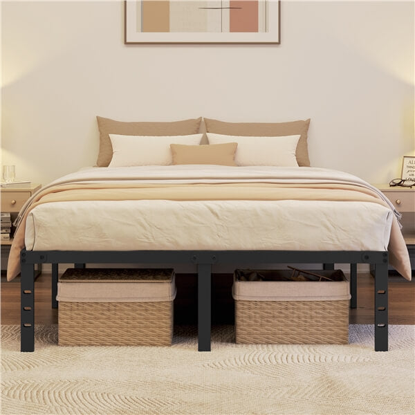 Yaheetech 18 Inch Bed Frames Heavy Duty Metal Platform Bed with Under Bed Storage - Image 11