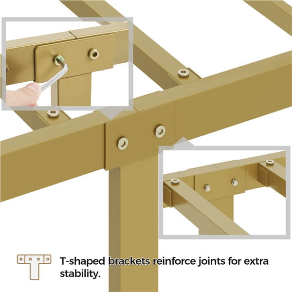 Yaheetech Metal Bed Frame Metal Platform Bed - Image 12