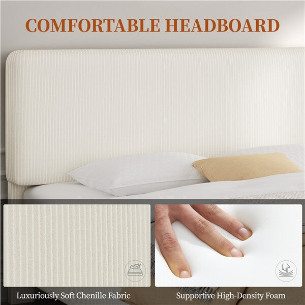 Yaheetech Bed Frames with Adjustable Headboard - Image 8