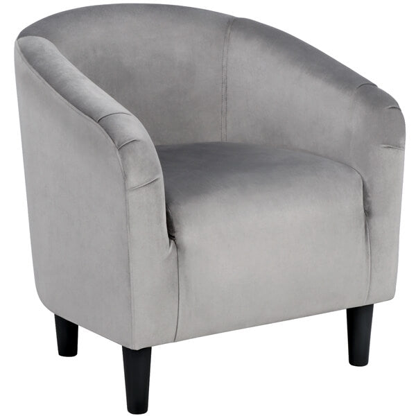 Yaheetech Velvet Club Chair - Image 4