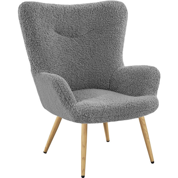 Yaheetech Boucle Accent Chair - Image 4