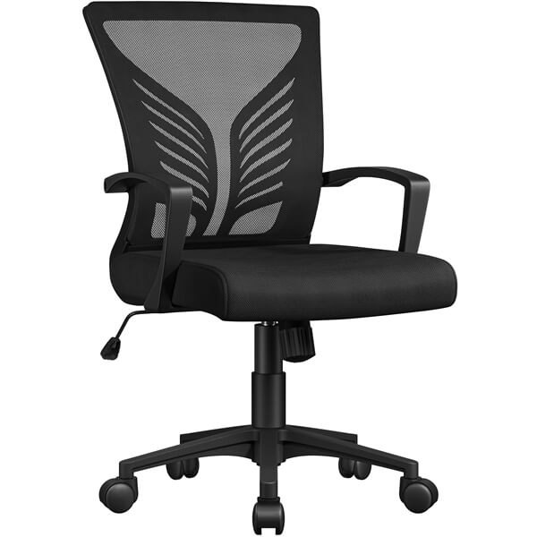 Yaheetech Mesh Office Chair Swivel Rolling - Image 4