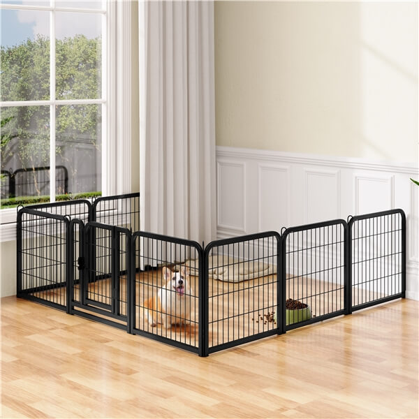Yaheetech 24 inch 8 Panels Dog Pen Indoor Heavy Duty Puppy Exercise Pen - Image 18
