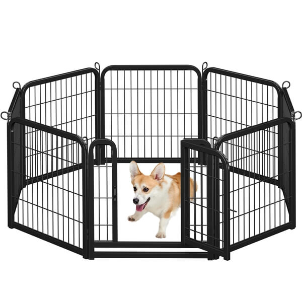 Yaheetech 24 inch 8 Panels Dog Pen Indoor Heavy Duty Puppy Exercise Pen - Image 2
