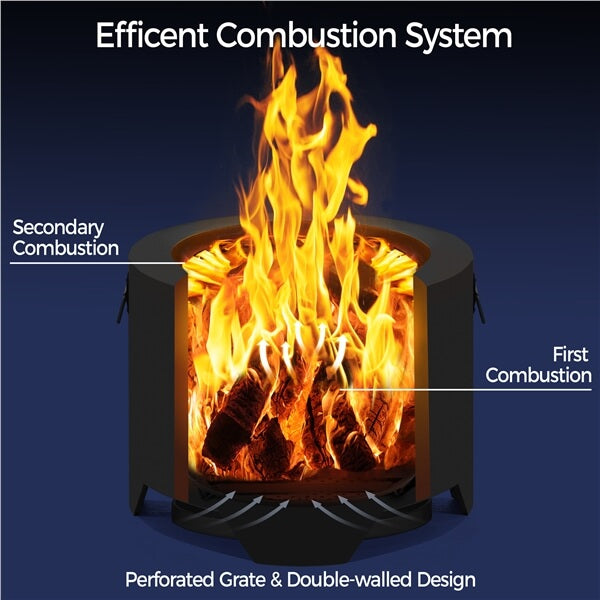 Yaheetech Smokeless Fire Pit for Outdoor Garden Patio Camping - Image 6