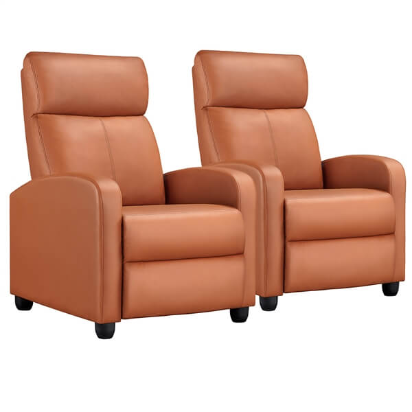 Yaheetech PU Leather Reclining Chair Set of 2 - Image 6