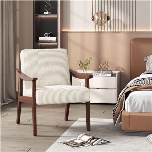 Yaheetech Corduroy Accent Chair