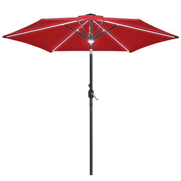 Yaheetech 9FT Solar Lighted Patio Umbrella - Image 3
