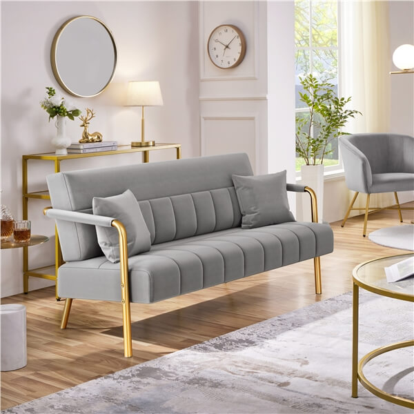Yaheetech 56.6??W Modern Loveseat 2 Seater Sofa