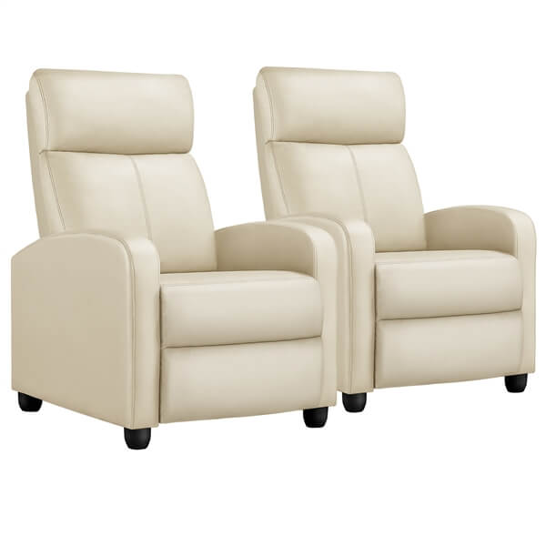 Yaheetech PU Leather Reclining Chair Set of 2 - Image 2