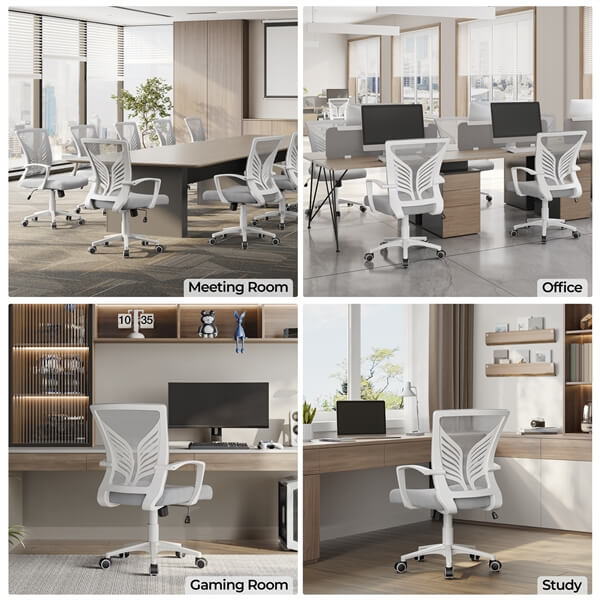 Yaheetech Mesh Office Chair Swivel Rolling - Image 5