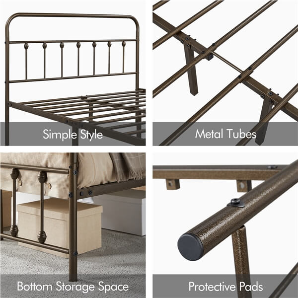 Yaheetech Classic Iron Platform Bed - Image 12