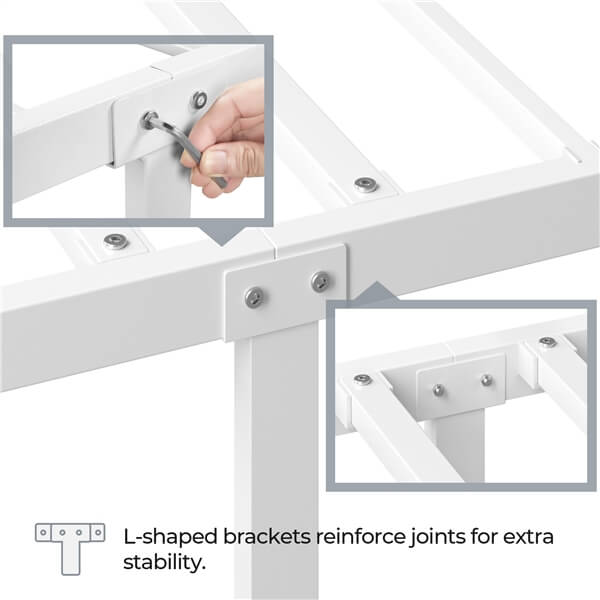 Yaheetech Simple Metal Platform Bed Frame Mattress Foundation - Image 11