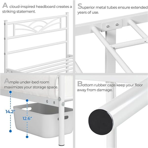 Yaheetech Bed Frames Metal Platform Bed - Image 8