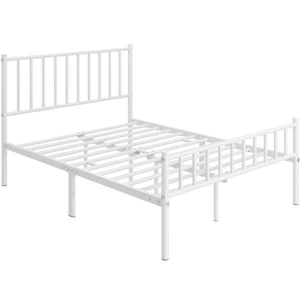 Yaheetech 14 Inch White Metal Bed - Image 4