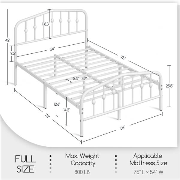 Yaheetech Metal Bed Frame Metal Platform Bed - Image 10