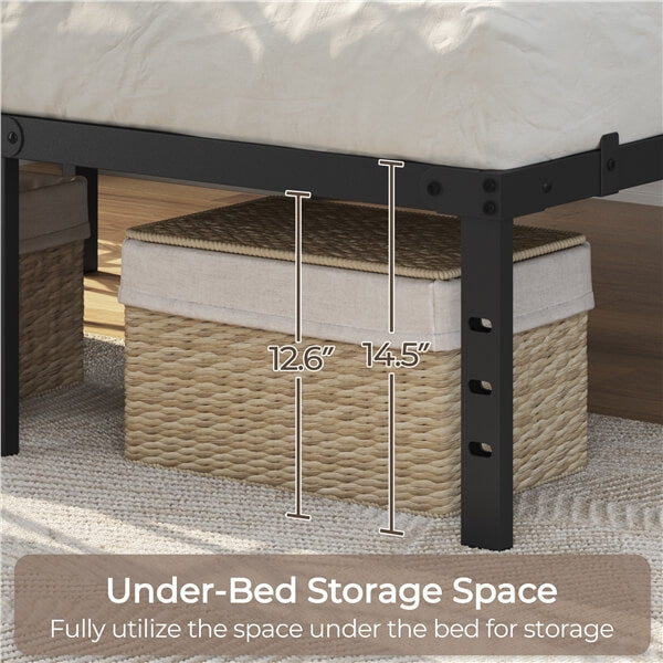 Yaheetech Bed Frame with Storage Space - Image 9