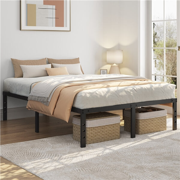 Yaheetech 18 Inch Bed Frames Heavy Duty Metal Platform Bed with Under Bed Storage - Image 12