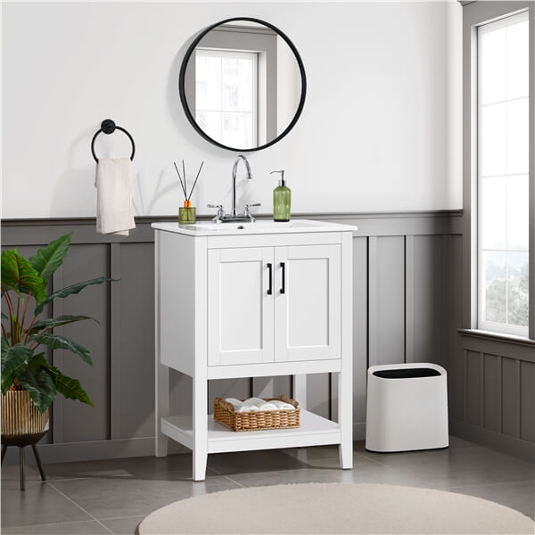 Yaheetech 24 Modern Bathroom Vanity with Sink