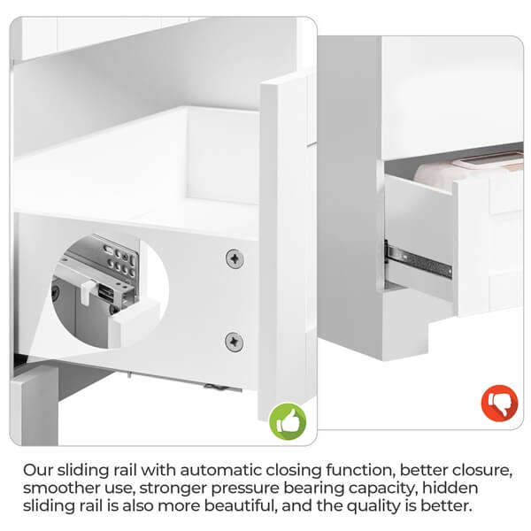 Yaheetech 24.5 Modern Bathroom Vanity with Ceramic Basin - Image 5