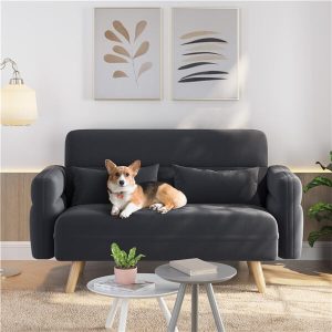 Yaheetech 46 Small Modern Fabric Sofa