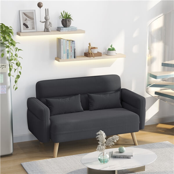 Yaheetech 46 Small Modern Fabric Sofa - Image 8