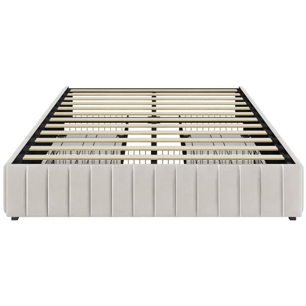 Yaheetech Upholstered Bed with Underbed 3 Storage Drawers - Image 4