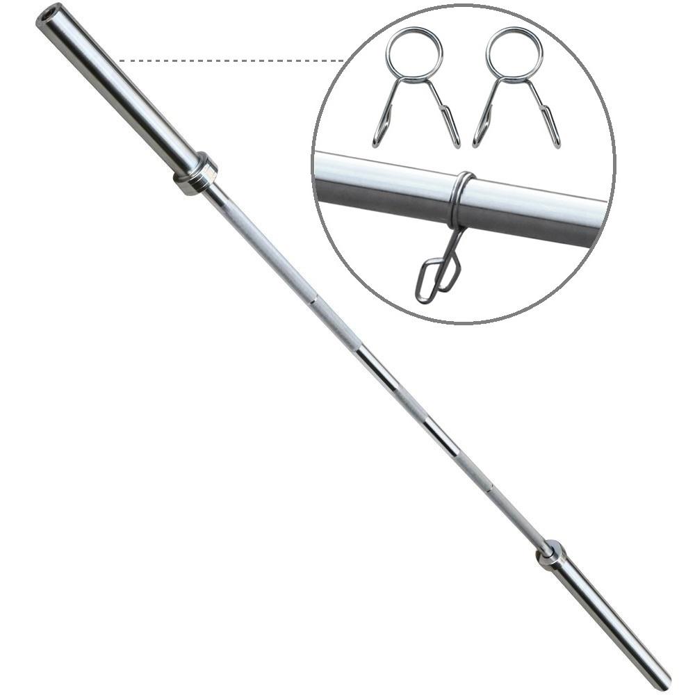 Yaheetech Chrome Olympic Barbell 7FT/86 - Image 6
