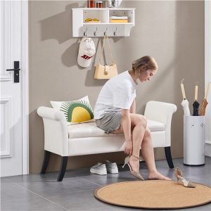 Yaheetech 52in Ottoman Bench Folding Storage Ottoman Bench