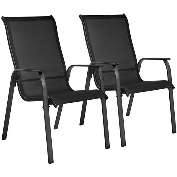 Yaheetech Set of 2 Patio Dining Chairs - Image 3