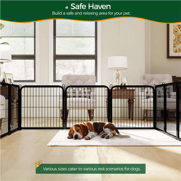 Yaheetech 24 inch 8 Panels Dog Pen Indoor Heavy Duty Puppy Exercise Pen - Image 5