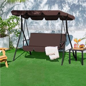 Yaheetech 3-Seat Patio Swing Chair