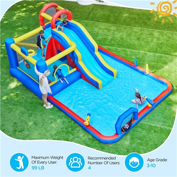 Yaheetech Outdoor Inflatable Water Slide - Image 7