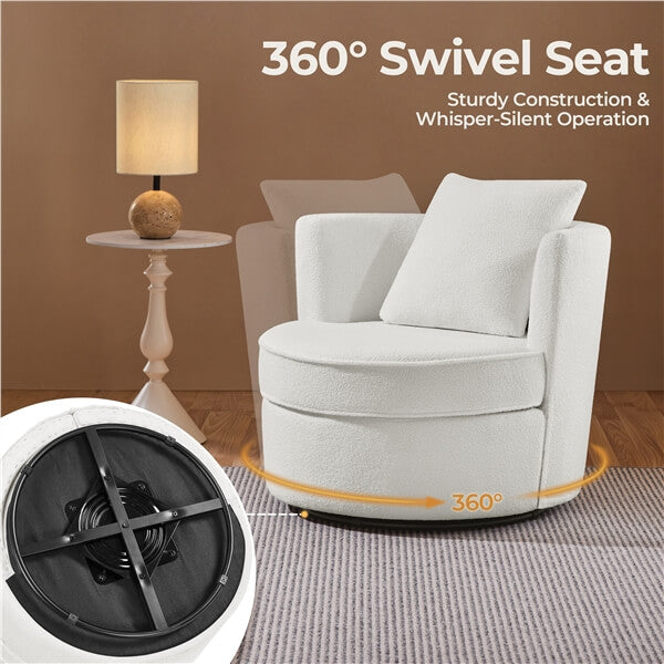 Yaheetech Swivel Accent Chair - Image 5