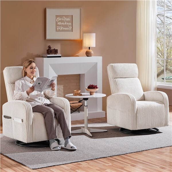 Yaheetech 360?? Swivel Glider Chair for Nursery - Image 10