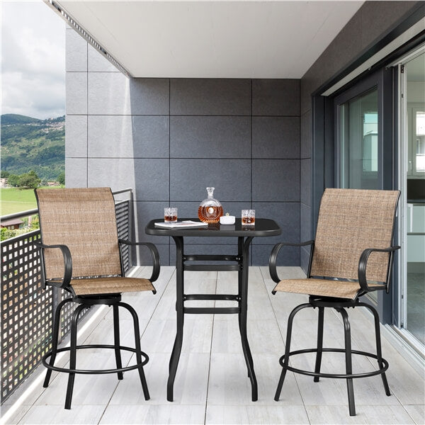 Yaheetech Patio Bar Table Tempered Glass - Image 13