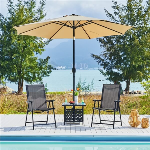 Yaheetech Patio Dining Chairs Set of 4 with Armrests - Image 15