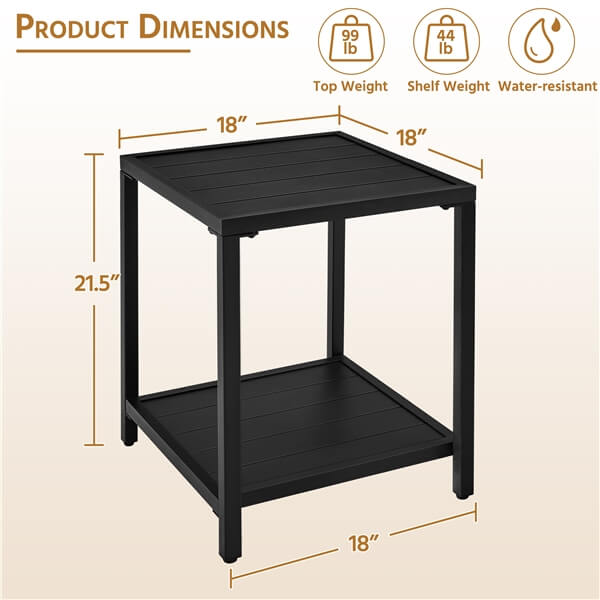 Yaheetech Outdoor Side Table - Image 3
