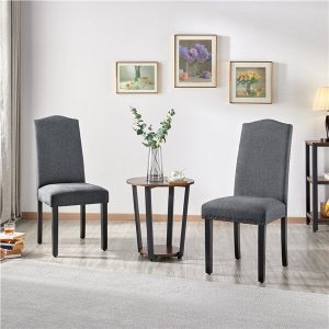 Yaheetech 6PCS Fabric Dining Chairs