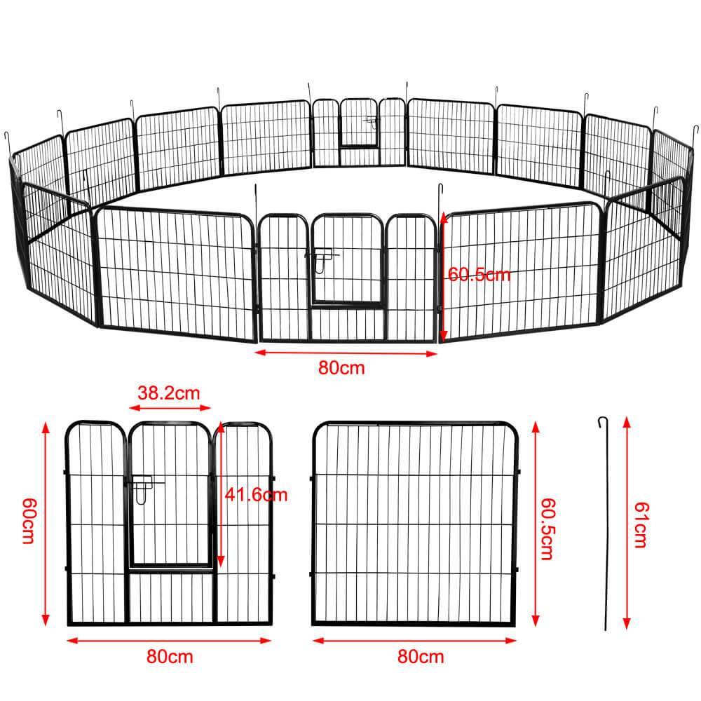 Yaheetech 24 Inch 16 Panels Dog Playpen - Image 4