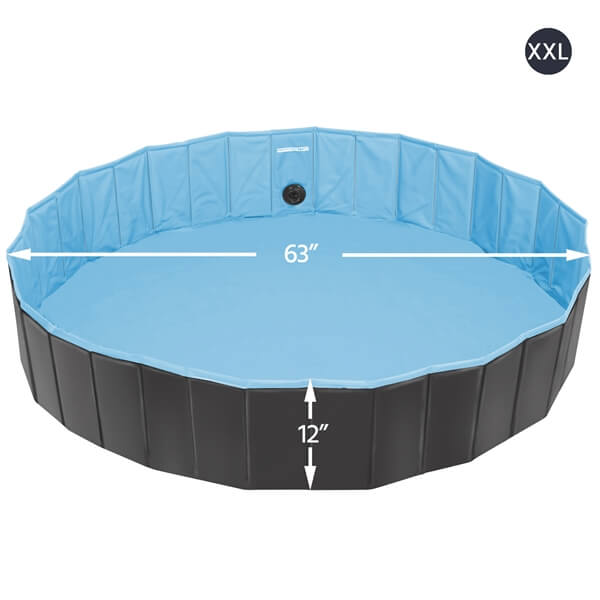Yaheetech Foldable Hard Plastic Extra Large Dog Pet Bath Swimming Pool - Image 5